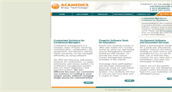 Desktop Screenshot of acamedics.com